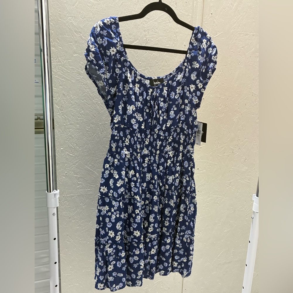 by & by Blue Floral Dress